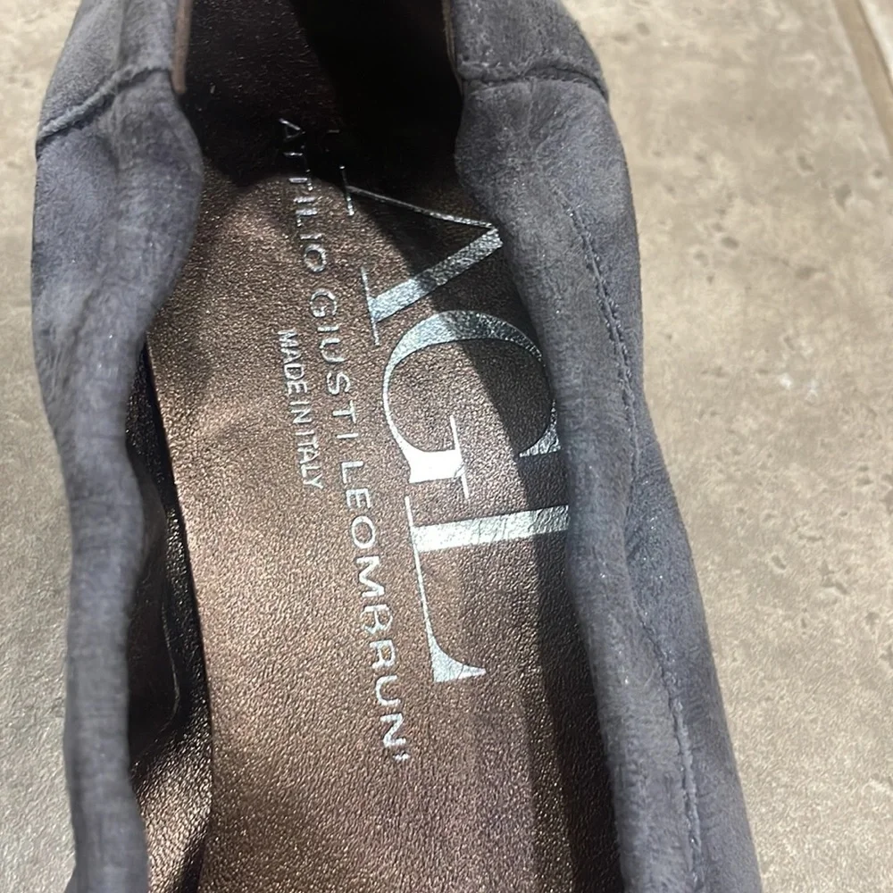 AGL Attilio Giusti Leombruni Circle Wedge‎ Pump Sz 35 1/2 EU Sz 5